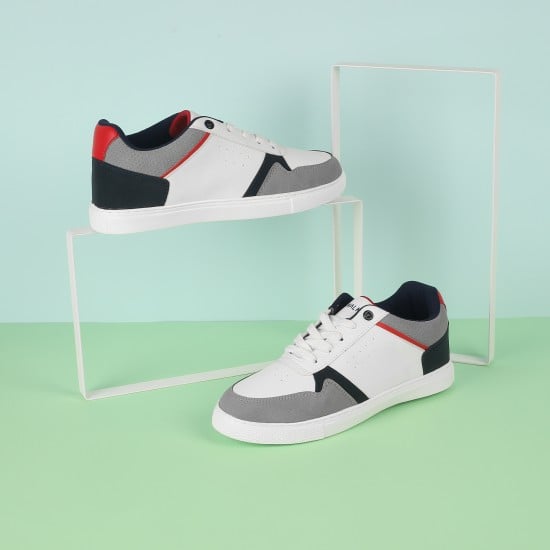 Boys White Casual Sneakers