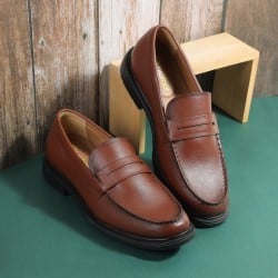 Men Tan Formal Moccasin