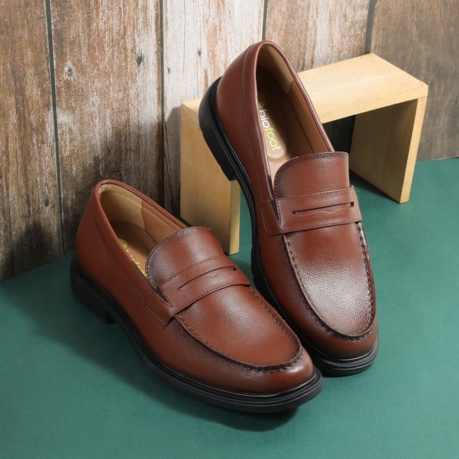 Men Tan Formal Moccasin