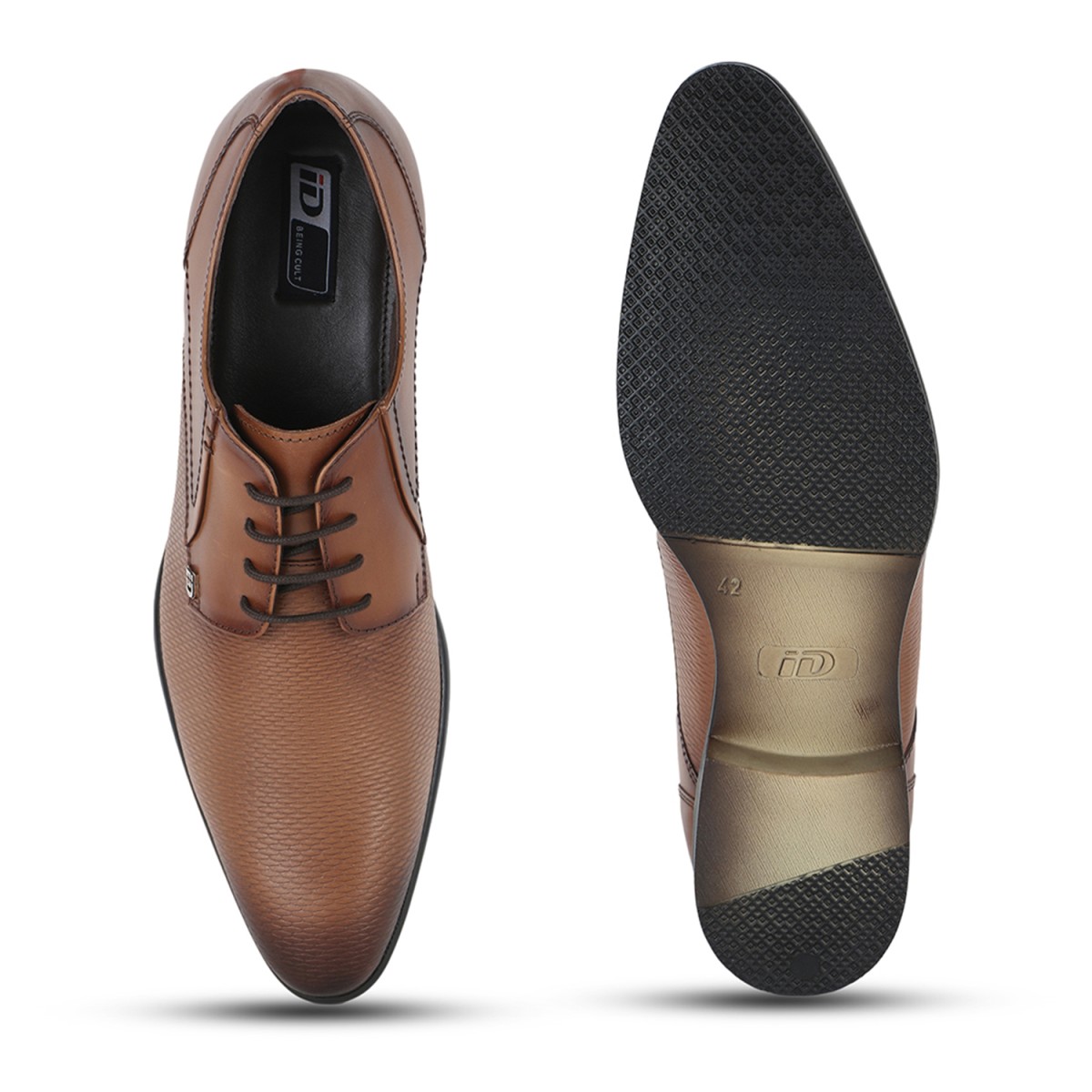 Buy ID Tan Formal Derby Online | SKU:52 