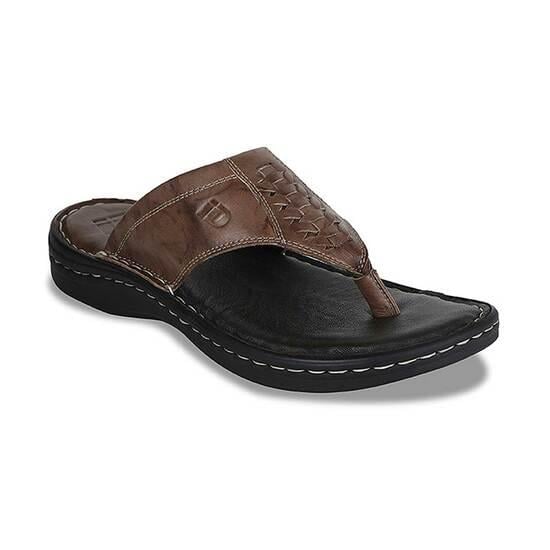 Men Brown Casual Slippers