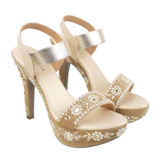 Women Gold Party Sandals