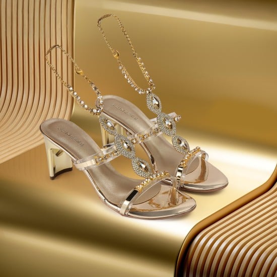 Women Gold Party Sandals