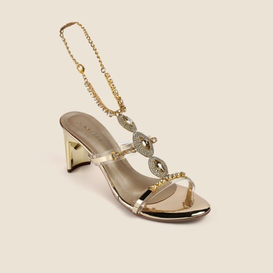 Women Gold Party Sandals