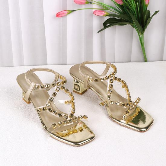 Women Gold Party Sandals