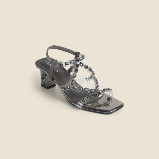 Women Grey Party Sandals