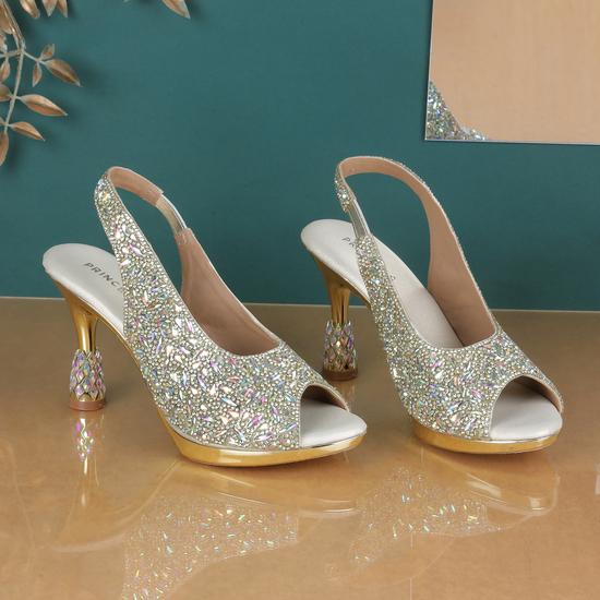 Women Gold Wedding Sandals