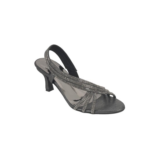 Women Gun-metal Party Sandals
