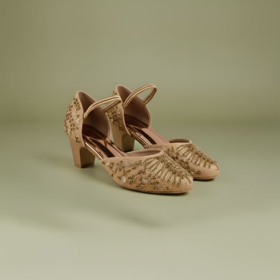 Women Antic-gold Wedding Sandals