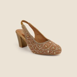 Women Antic-gold Wedding Sandals