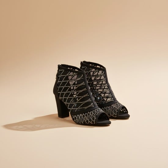 Women Black Party Sandals