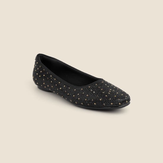 Women Black Casual Ballerinas