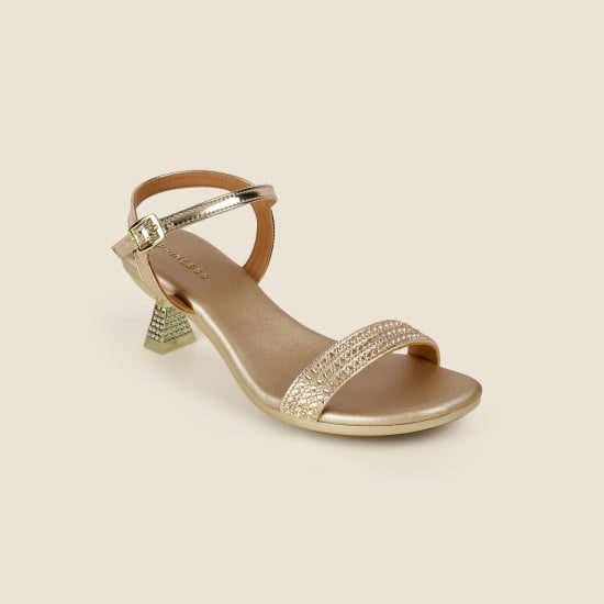 Women Gold Party Sandals