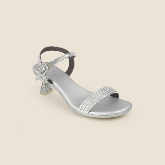 Women Silver Party Sandals