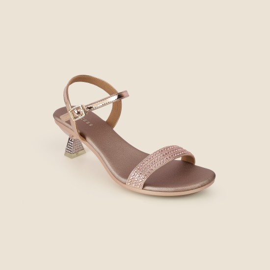 Women Rose-gold Party Sandals