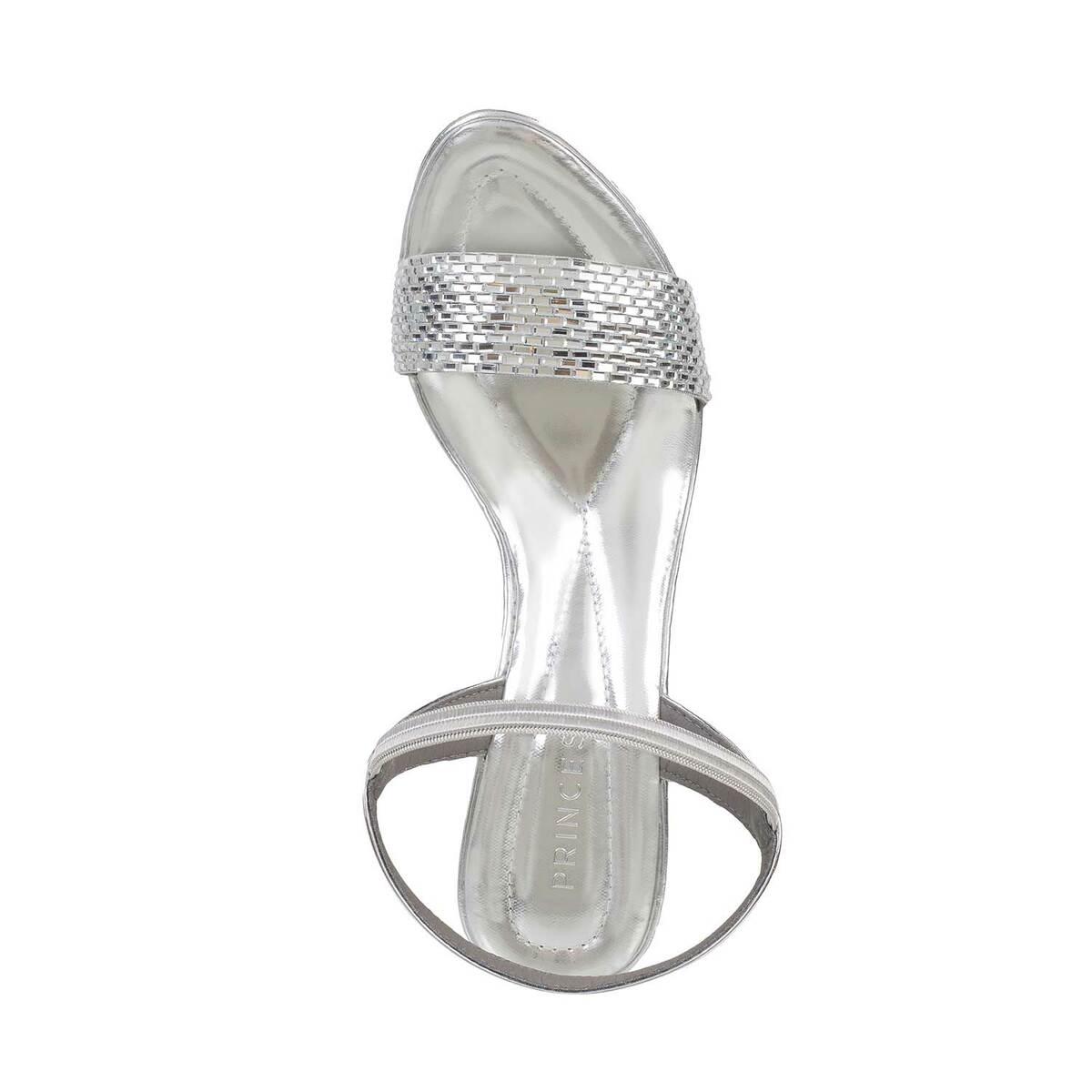 Ladies silver online sandals