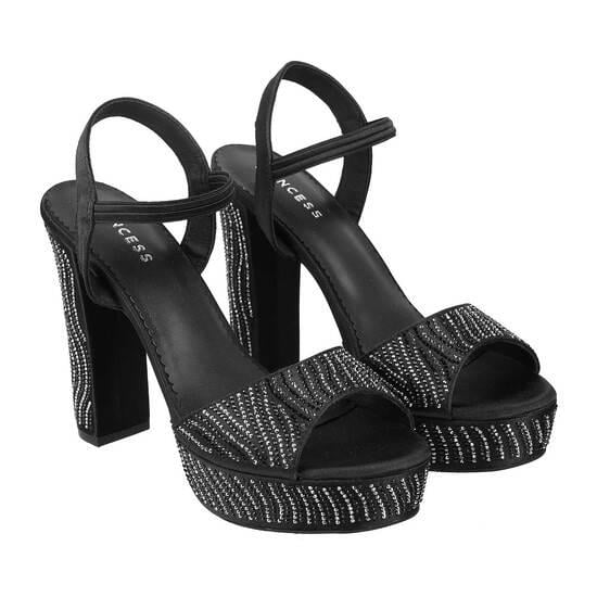 Women Black Party Sandals