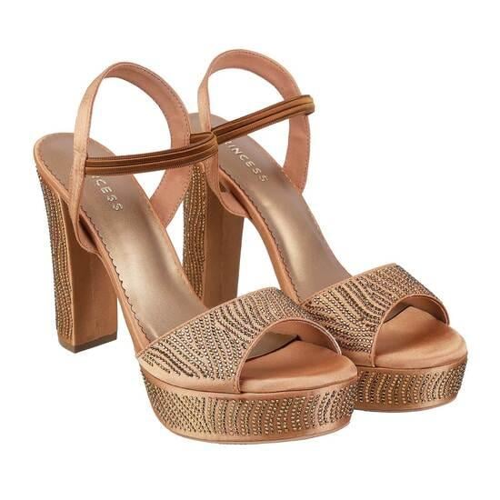 Women Antique-Gold Party Sandals