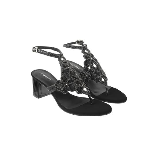 Women Black Party Sandals