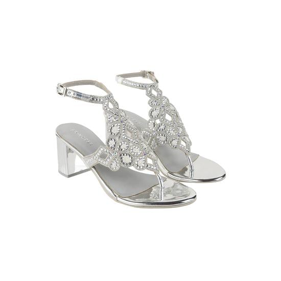 Women Silver Party Sandals