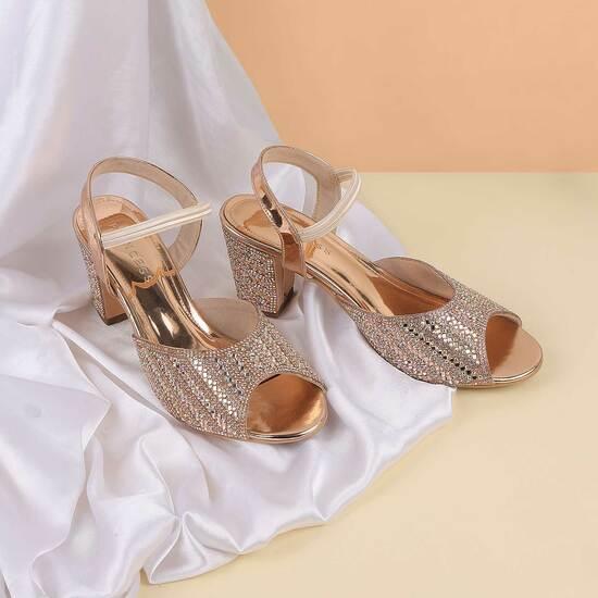 Women Rose-Gold Wedding Sandals