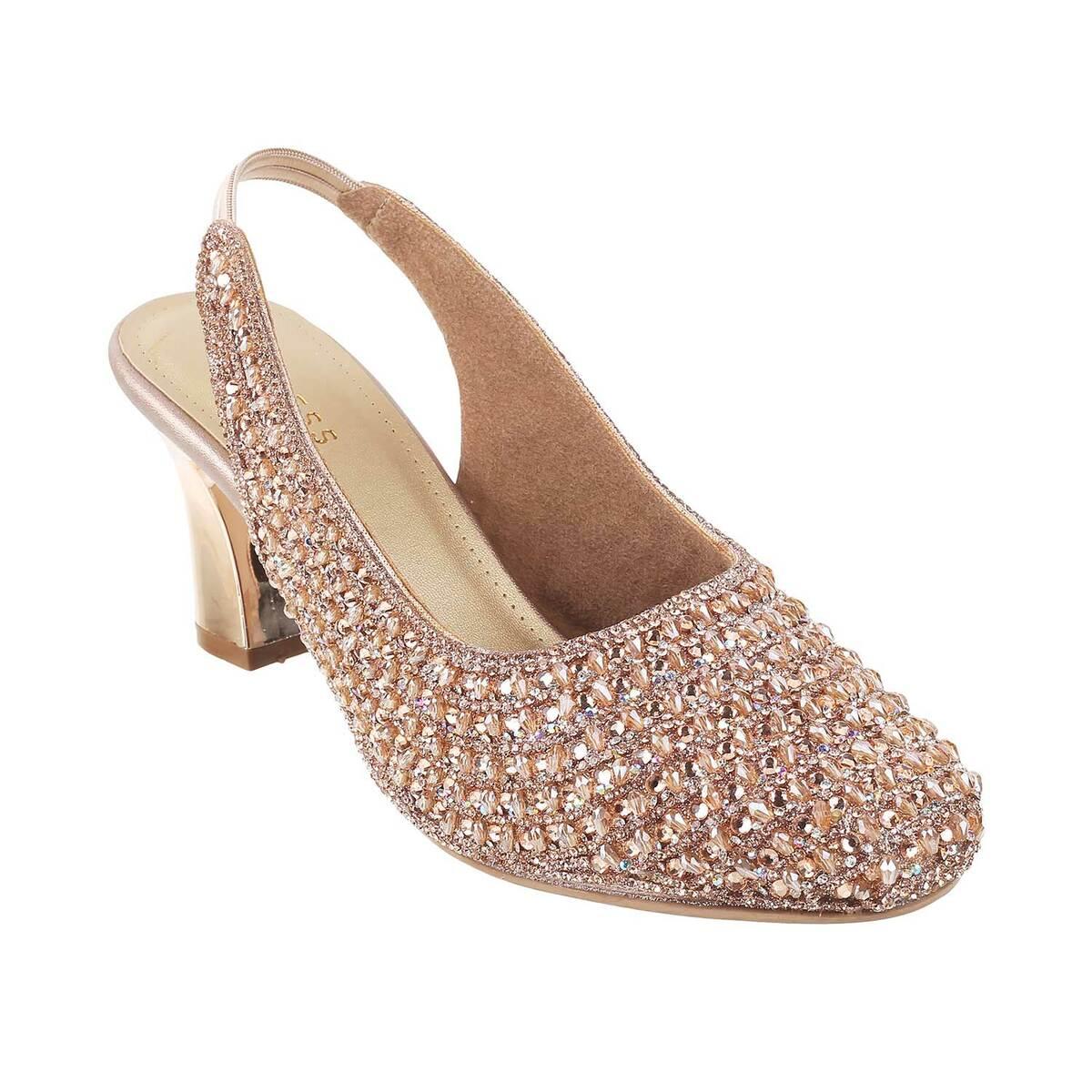 Khadim Gold Ballerina Casual Shoe for Women