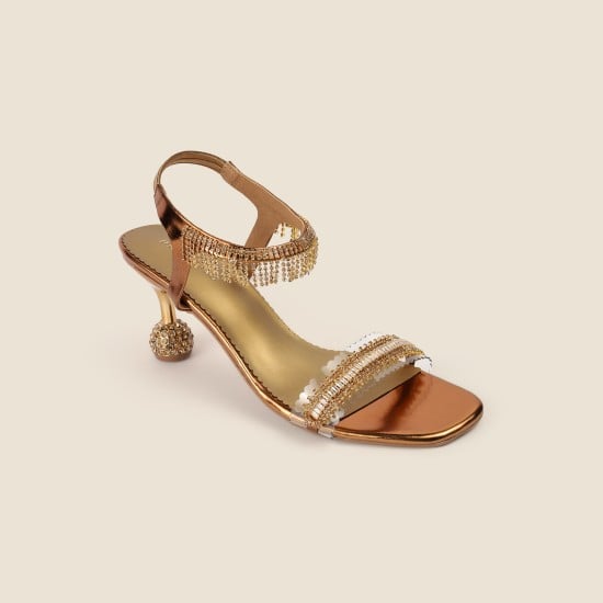 Women Antic-gold Party Sandals