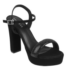 Women Black Party Sandals