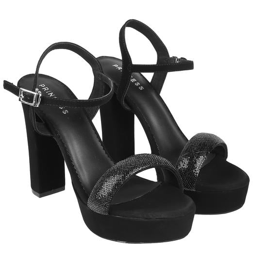 Women Black Party Sandals