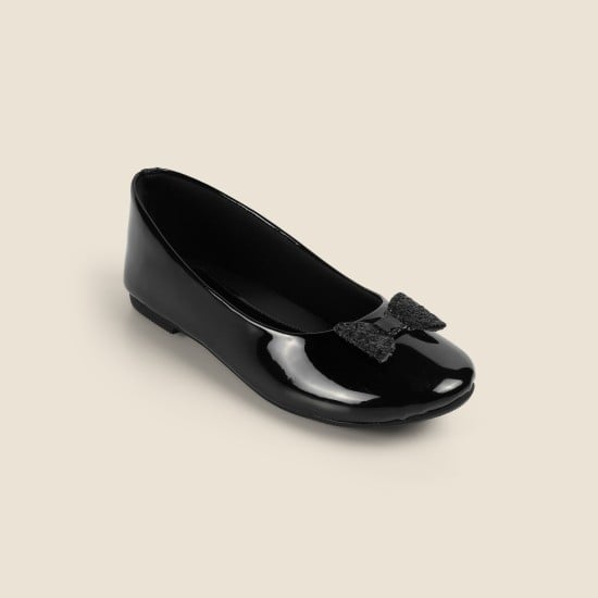 Girls Black Casual Ballerinas