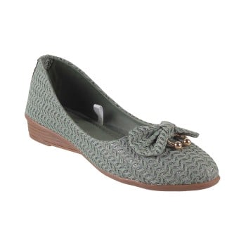 Walkway Girls Green Casual Ballerinas(SKU: 56-4328-21-31)