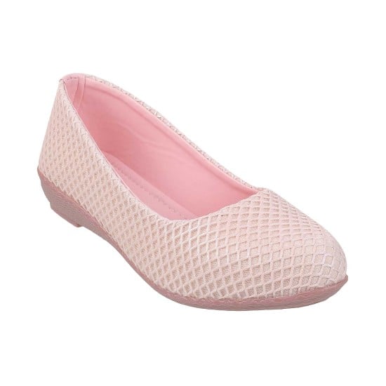 Girls Pink Casual Ballerinas