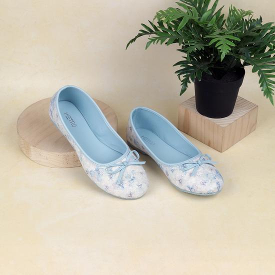 Girls Blue Casual Ballerinas