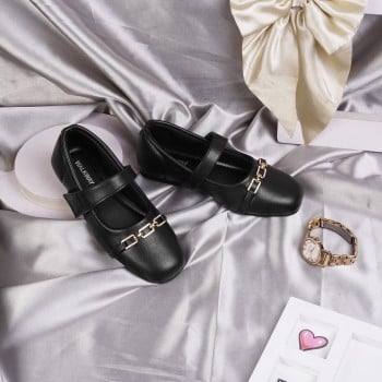Walkway Girls Black Casual Ballerinas(SKU: 56-85-11-26)