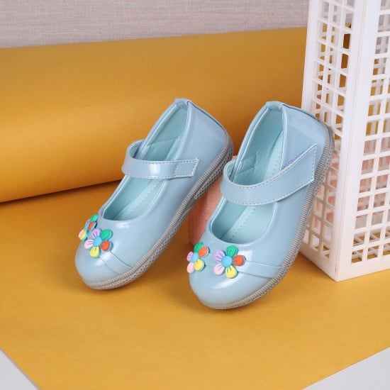 Girls Light-blue Casual Ballerinas