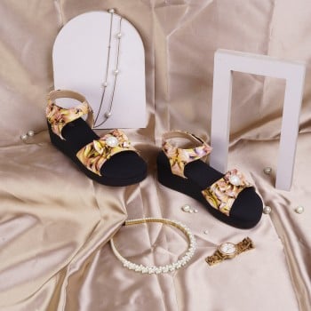 Walkway Girls Beige Casual Sandals(SKU: 57-119-20-34)