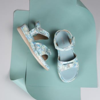 Walkway Girls Blue Casual Sandals(SKU: 57-129-45-32)
