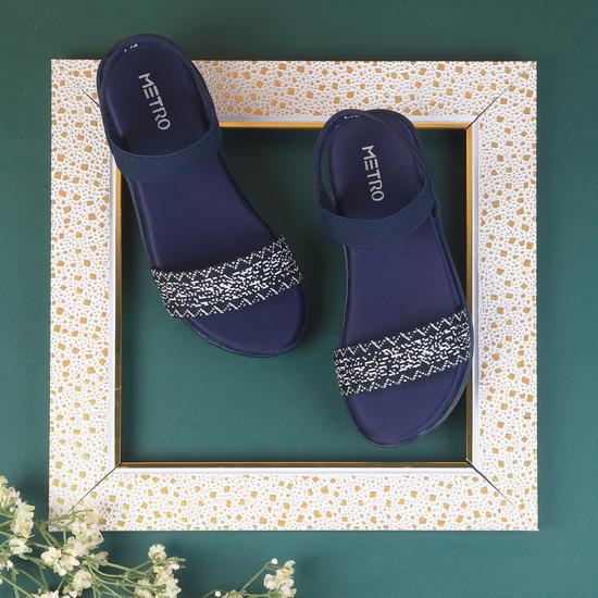 Girls Blue-navy Casual Sandals