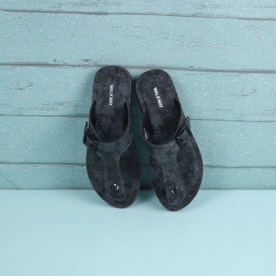 Girls Black Casual Slippers