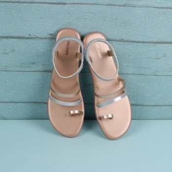 Walkway Girls Rose-gold Casual Sandals(SKU: 57-145-52-31)