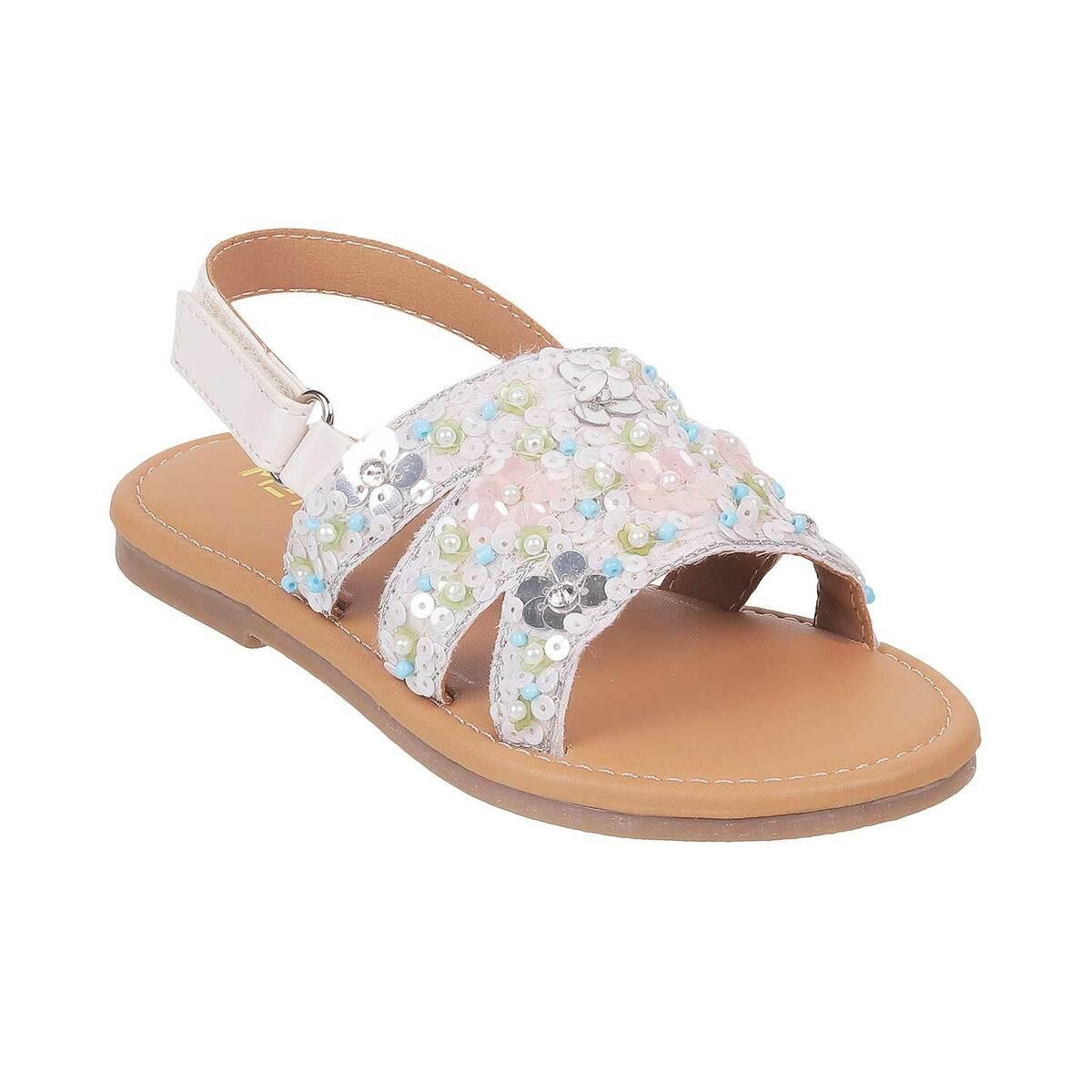 Buy YUHUAWYH Sandals Girls Summer Flat Shoes Little Big Kids 2-14 Years  (23:Fit For Feet Length:14.4 cm, Light Blue) Online at desertcartINDIA