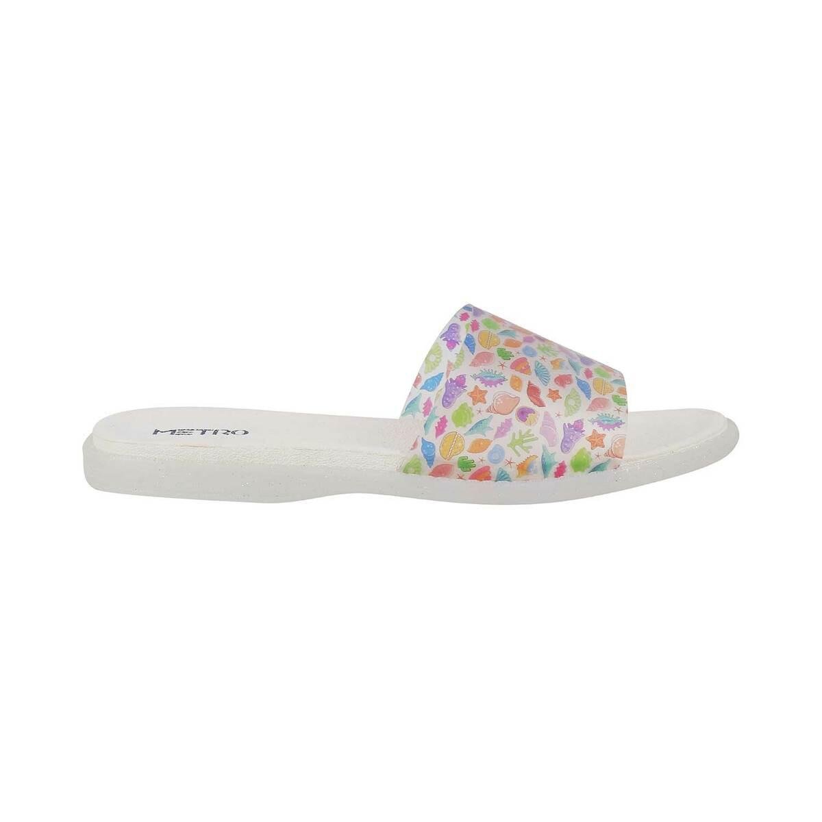 Teen Girls Happy Face Slippers | The Children's Place - WHITE
