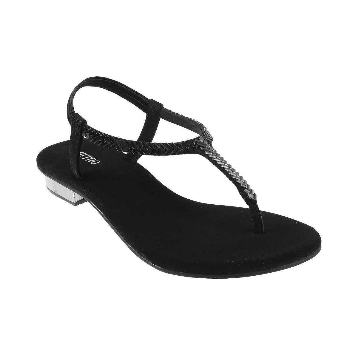 Womens  Girls Black Solid Pumps Block Heels Sandals  Futcart