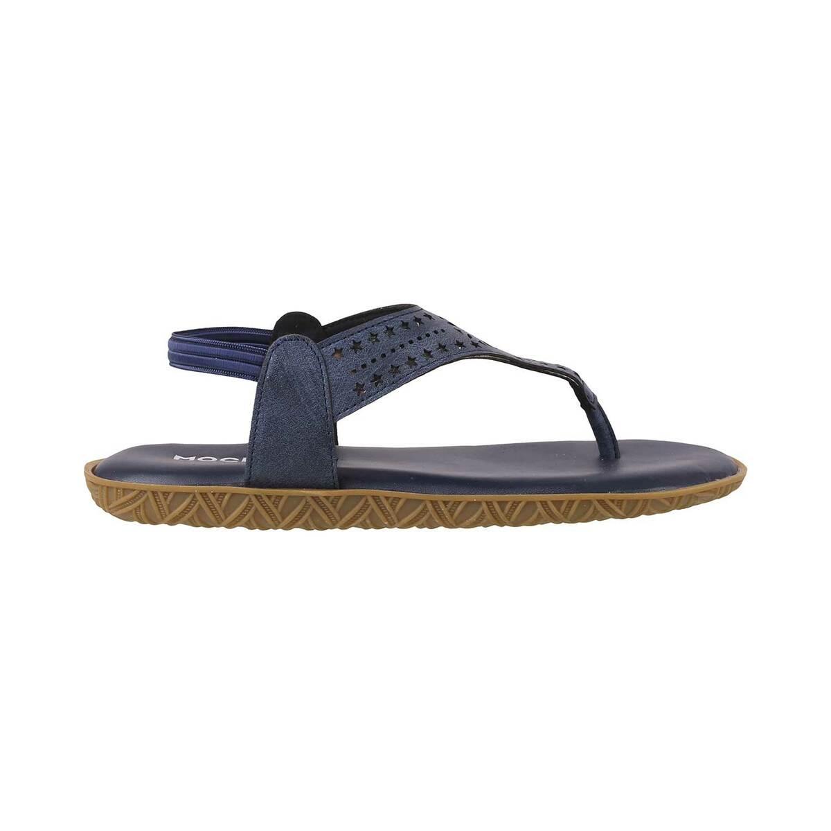 womens navy blue casual sandals