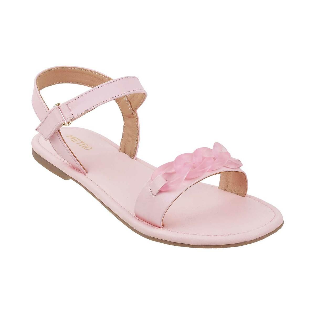 Buy Girls Pink Casual Sandals Online | SKU: 57-4641-24-30-Metro Shoes