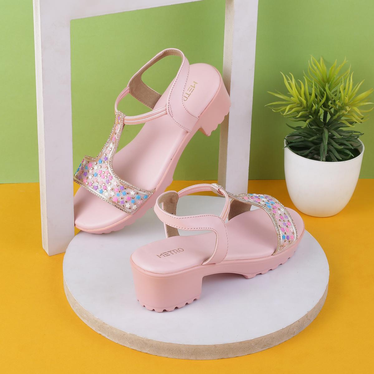 Girls pink sandals online