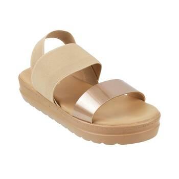 Girls Gold Casual Sandals