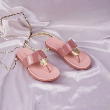 Walkway Girls Pink Casual Slippers(SKU: 57-94-24-34)