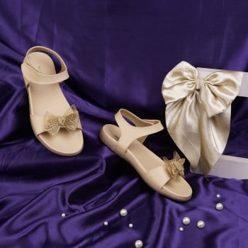 Walkway Girls Beige Casual Sandals(SKU: 57-97-20-28)