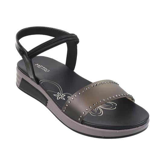 Girls Black Casual Sandals